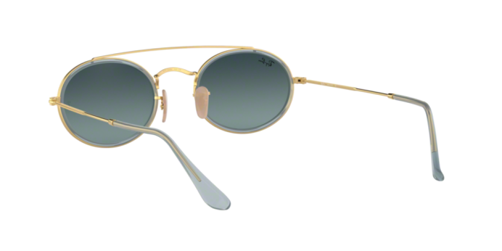 Sunglasses Man Woman Ray-Ban Oval Double Bridge RB 3847N 91233M