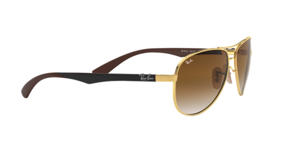 Occhiali da Sole Donna Uomo Ray-Ban Carbon fibre RB 8313 001/51