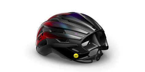 MET Trenta 3k carbon mips rosso iridescente lucido 3HM146 RO1