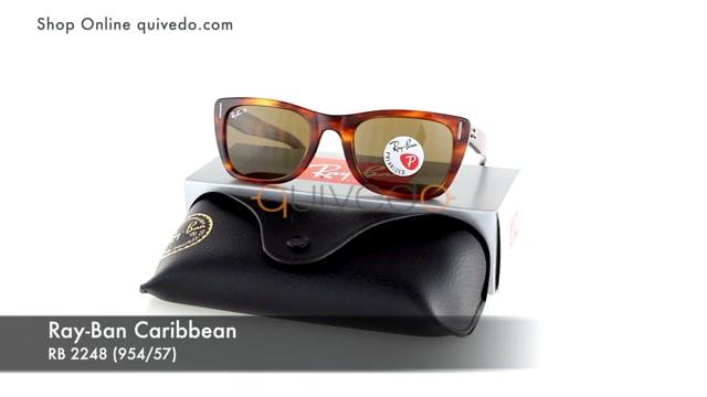 tempel Vijfde pauze Ray-Ban Caribbean RB 2248 (954/57) Sunglasses Unisex | Shop Online | Free  Shipping