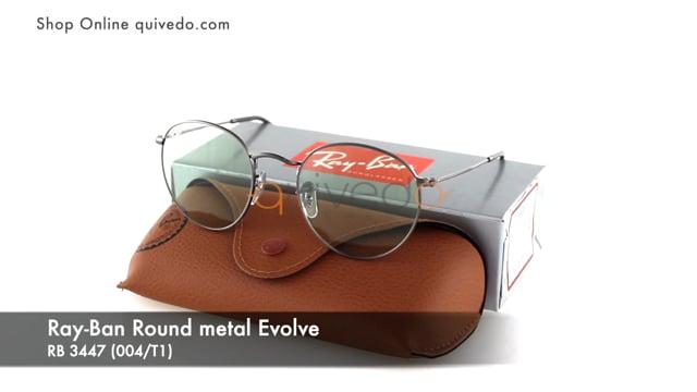 ray ban round metal evolve